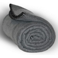 Fleece Throw Blanket 50"x60" - Charocal Gray **** FREE RUSH ****